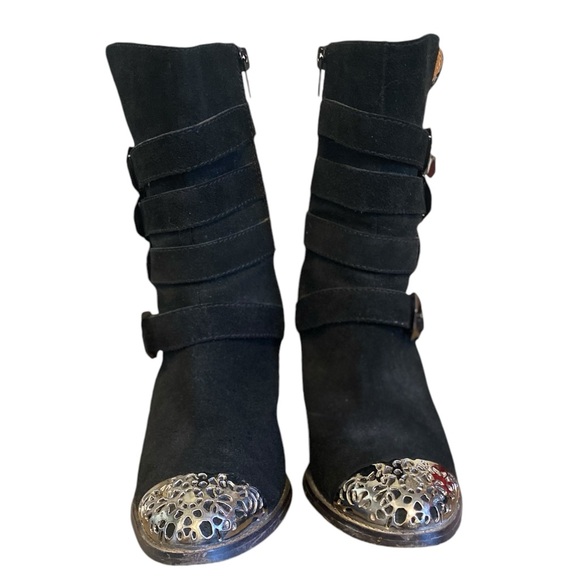 Authentic Free People High Heeled Boots Attached - Picture 6 of 7